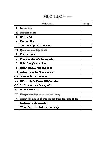 Sáng kiến kinh nghiệm Một số kinh nghiệm quản lý và sử dụng phòng học bộ môn Tin Học trong trường THCS