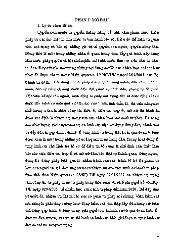 Sáng kiến kinh nghiệm Một số giải pháp nhằm hạn chế án trả hồ sơ điều tra bổ sung