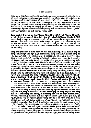Sáng kiến kinh nghiệm Một số kinh nghiệm phát triển đảng viên mới ở trường Mầm non Hoa Sen