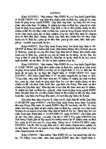 Sáng kiến kinh nghiệm Thực trạng và giải pháp thực hiện tốt các Quy định tiêu chuẩn chức vụ lãnh đạo, quản lý và chức danh tư pháp