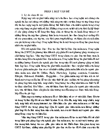 Sáng kiến kinh nghiệm Một số biện pháp chỉ đạo giáo viên thiết kế, xây dựng kho bài giảng E-learning tại trường Mầm non Ninh Hiệp