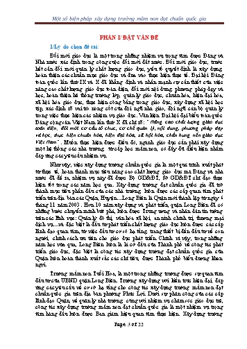 Sáng kiến kinh nghiệm Một số kinh nghiệm chỉ đạo xây dựng trường mầm non đạt chuẩn quốc gia tại trường mầm non Tuổi hoa