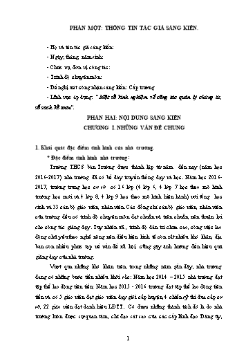 Sáng kiến kinh nghiệm Một số kinh nghiệm về công tác quản lý chứng từ, sổ sách kế toán