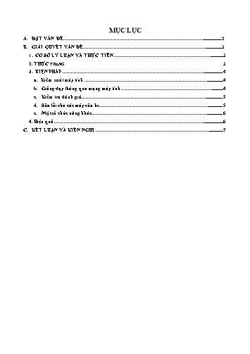 Sáng kiến kinh nghiệm Phương pháp Tổ chức và quản lí học sinh học, thực hành tại phòng vi tính của trường phổ thông
