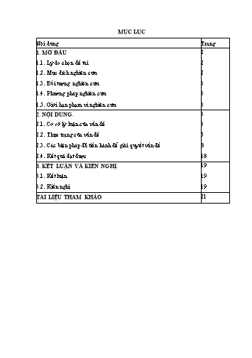 Sáng kiến kinh nghiệm Rèn luyện tính tự giác học tập trong công tác chủ nhiệm lớp cấp Trung học cơ sở