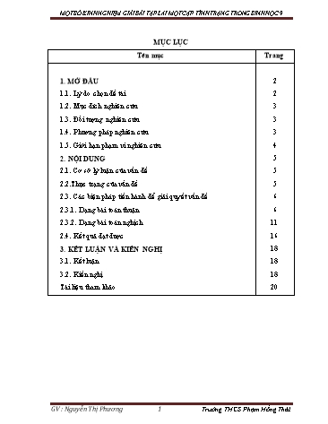 Sáng kiến kinh nghiệm Giải bài tập lai một cặp tính trạng trong Sinh học 9