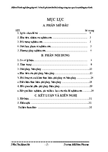 Sáng kiến kinh nghiệm Giúp trẻ 5-6 tuổi phát triển khả năng sáng tạo qua hoạt động tạo hình