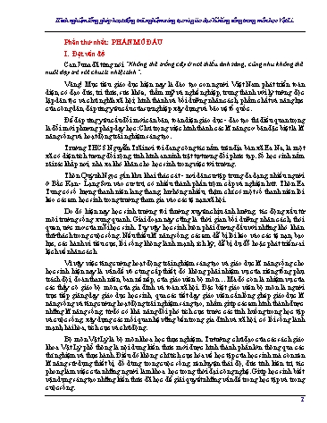 Sáng kiến kinh nghiệm Lồng ghép hoạt động trải nghiệm sáng tạo và giáo dục kĩ năng sống trong môn học Vật lí