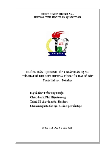 Sáng kiến kinh nghiệm Một số biện pháp chỉ đạo công tác vệ sinh trường học