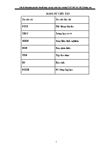 Sáng kiến kinh nghiệm Một số biện pháp ghi nhớ tên nốt nhạc cho học sinh Lớp 6 trường PTDT Nội trú THCS Krông Ana