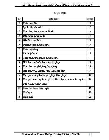 Sáng kiến kinh nghiệm Một số biện pháp giúp học sinh khắc phục khó khăn khi giải toán điển hình Lớp 3