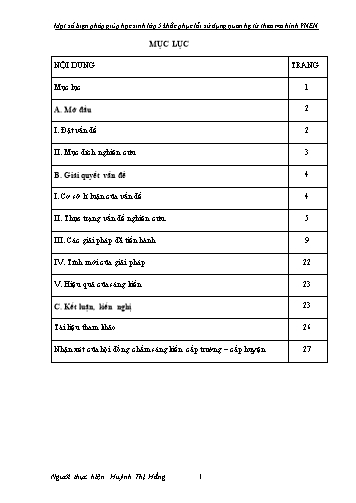Sáng kiến kinh nghiệm Một số biện pháp giúp học sinh Lớp 5 khắc phục lỗi sử dụng quan hệ từ theo mô hình VNEN