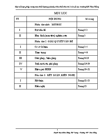 Sáng kiến kinh nghiệm Một số biện pháp nâng cao chất lượng giáo dục thể chất cho trẻ 5-6 tuổi tại trường Mầm non Hoa Hồng