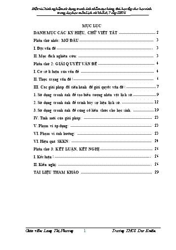 Sáng kiến kinh nghiệm Sử dụng tranh ảnh nhằm tạo hứng thú học tập cho học sinh trong dạy học môn Lịch sử Khối 6, 7 cấp THCS