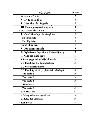Sáng kiến kinh nghiệm Tự đánh giá và kiểm định đánh giá chất lượng giáo dục