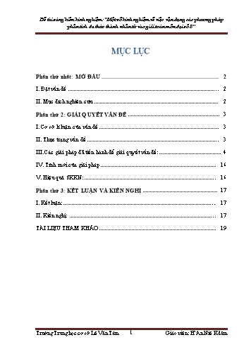 Sáng kiến kinh nghiệm Vận dụng các phương pháp phân tích đa thức thành nhân tử vào giải toán môn Đại số 8