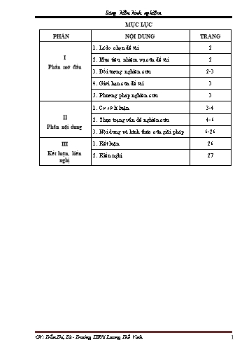 SKKN Dạy học tích hợp nhằm giáo dục ý thức, thái độ, kĩ năng sống cho học sinh trong bộ môn Tin học 6 tại trường THCS Lương Thế Vinh, huyện Krông Ana, tỉnh Đăk Lăk