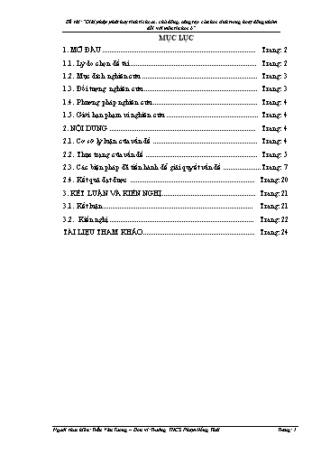 SKKN Giải pháp phát huy tính tích cực, chủ động, sáng tạo của học sinh trong hoạt động nhóm đối với môn Tin học 6