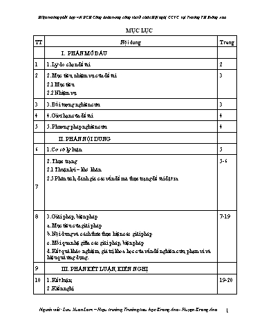 SKKN Hiệu trưởng phối hợp với BCH Công đoàn trong công tác tổ chức Hội nghị Công chức viên chức tại Trường Tiểu học Krông Ana