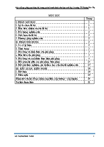 SKKN Một số biện pháp gây hứng thú trong giờ vẽ tranh đề tài cho học sinh Lớp 2 trường Tiểu học Hoàng Văn Thụ