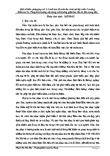 SKKN Một số biện pháp giúp trẻ 3-4 tuổi học tốt môn Âm nhạc tại Lớp Mầm 3 trường Mầm non Cư Pang theo hướng xây dựng môi trường giáo dục lấy trẻ làm trung tâm