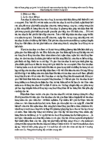 SKKN Một số biện pháp giúp trẻ 5-6 tuổi học tốt môn Âm nhạc lại lớp Lá 4 trường Mầm non Cư Pang theo hướng lấy trẻ làm trung tâm