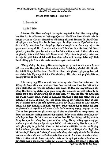 SKKN Một số biện pháp giúp trẻ 5-6 tuổi học tốt môn Làm quen văn học theo hướng giáo dục lấy trẻ làm trung tâm tại Lớp Lá 3 trường Mầm non Hoa Hồng