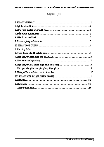 SKKN Một số biện pháp giúp trẻ 5-6 tuổi người dân tộc thiểu số trường Mầm non Hoa Hồng học tốt môn khám phá khoa học