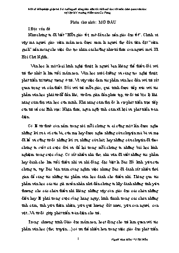 SKKN Một số biện pháp giúp trẻ 5-6 tuổi người đồng bào dân tộc thiểu số học tốt môn Làm quen văn học tại Lớp Lá 4 trường Mầm non Cư Pang