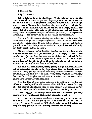 SKKN Một số biện pháp giúp trẻ 5-6 tuổi tích cực trong hoạt động giáo dục âm nhạc tại trường Mầm non Hoa Pơ Lang