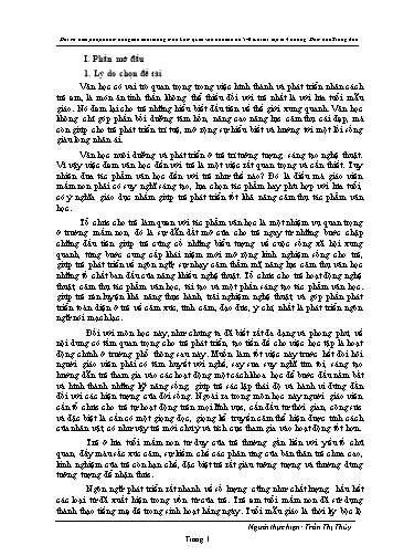 SKKN Một số biện pháp nhằm nâng cao chất lượng môn làm quen Văn học cho trẻ 5-6 tuổi tại lớp Lá 4 trường Mầm non Krông Ana