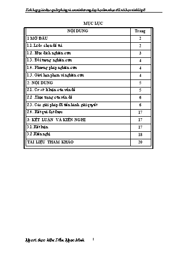 SKKN Tích hợp Giáo dục quốc phòng và an ninh trong dạy học Âm nhạc đối với học sinh Lớp 8 trường THCS Phạm Hồng Thái